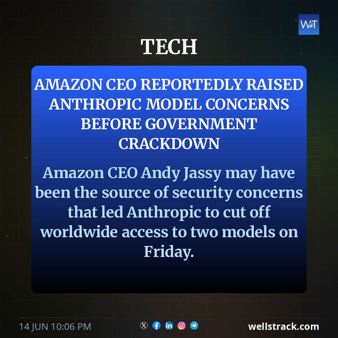 Amazon CEO reportedly raised Anthropic model concerns before government crackdown — WellsTrack