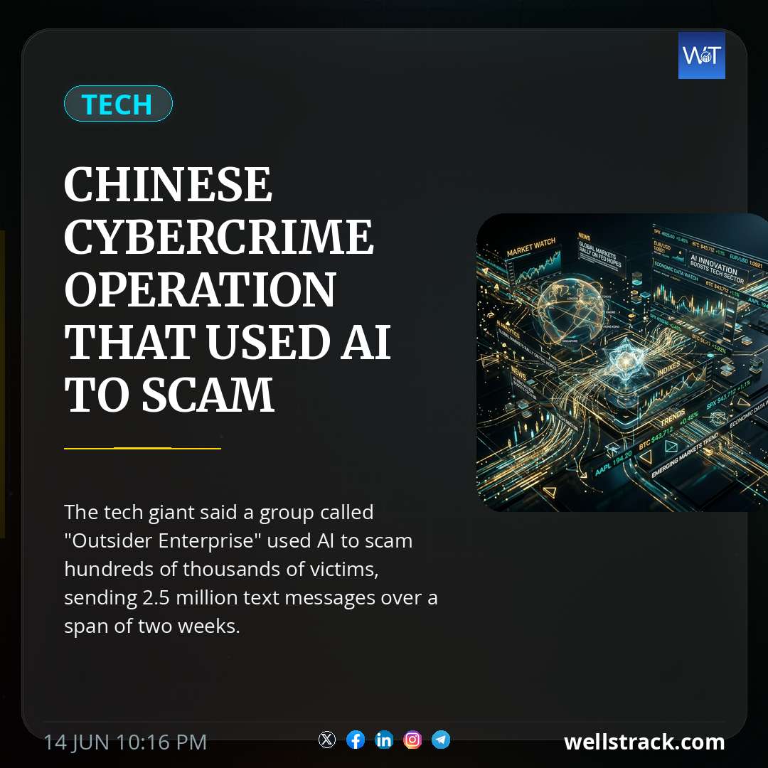 Chinese cybercrime operation that used AI to scam ‘hundreds of thousands of victims’ sued by Google — WellsTrack