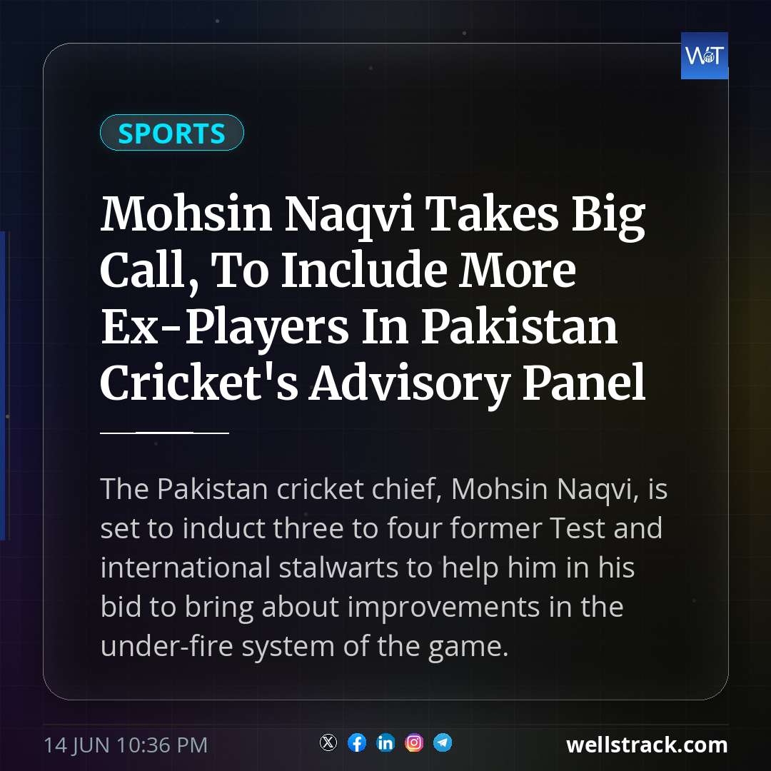 Mohsin Naqvi Takes Big Call, To Include More Ex-Players In Pakistan Cricket's Advisory Panel — WellsTrack
