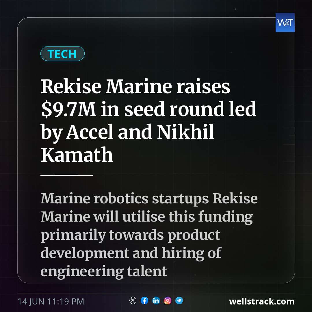Rekise Marine raises $9.7M in seed round led by Accel and Nikhil Kamath — WellsTrack