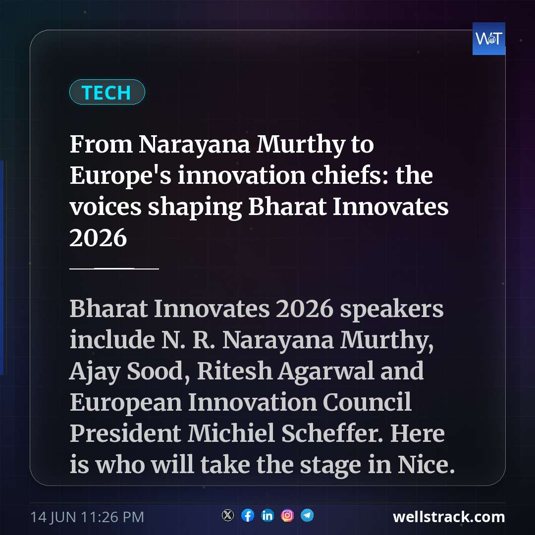 From Narayana Murthy to Europe's innovation chiefs: the voices shaping Bharat Innovates 2026 — WellsTrack