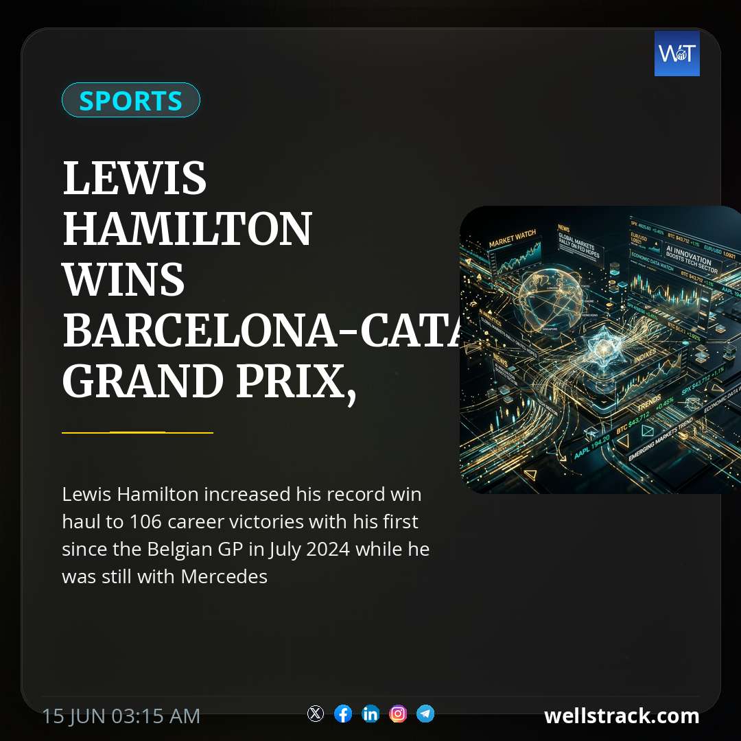 Lewis Hamilton Wins Barcelona-Catalunya Grand Prix, Clinches First Victory For Ferrari — WellsTrack