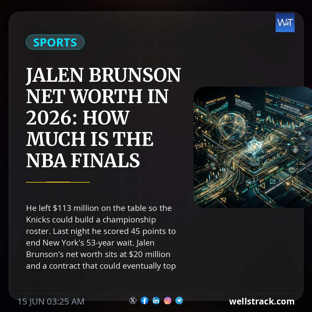 Jalen Brunson Net Worth In 2026: How Much Is The NBA Finals MVP And Knicks Champion Worth Today — WellsTrack
