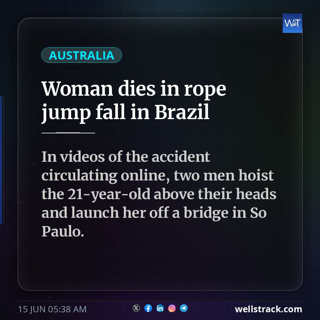 Woman dies in rope jump fall in Brazil — WellsTrack