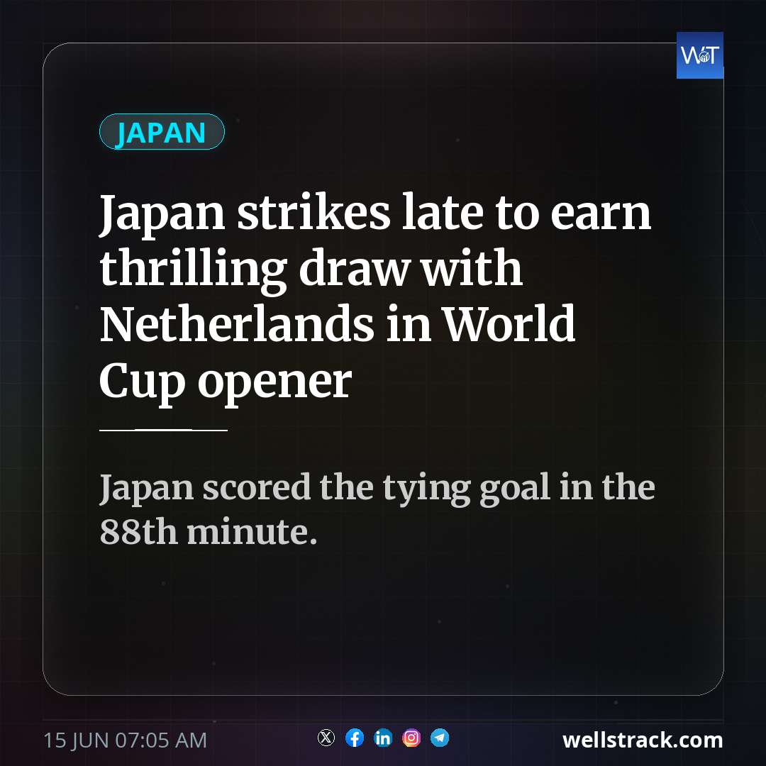 Japan strikes late to earn thrilling draw with Netherlands in World Cup opener — WellsTrack