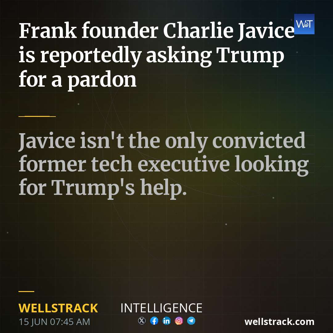 Frank founder Charlie Javice is reportedly asking Trump for a pardon — WellsTrack