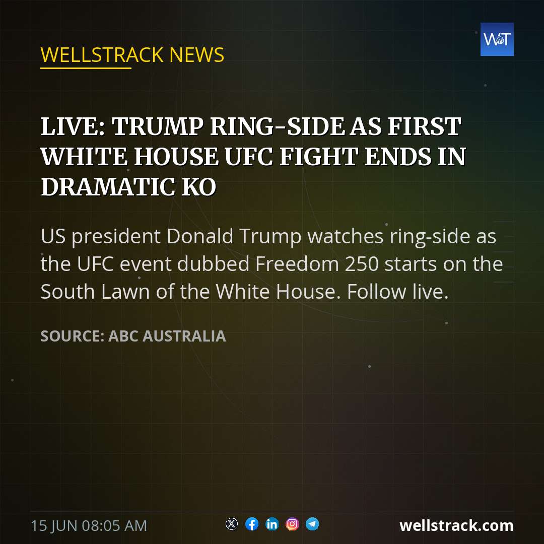 Live: Trump ring-side as first White House UFC fight ends in dramatic KO