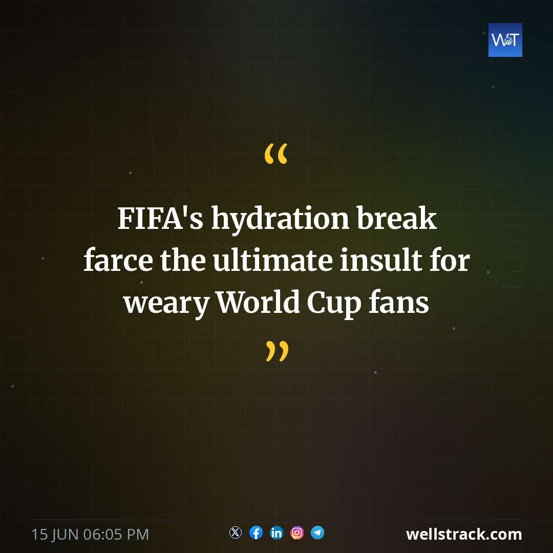 FIFA's hydration break farce the ultimate insult for weary World Cup fans