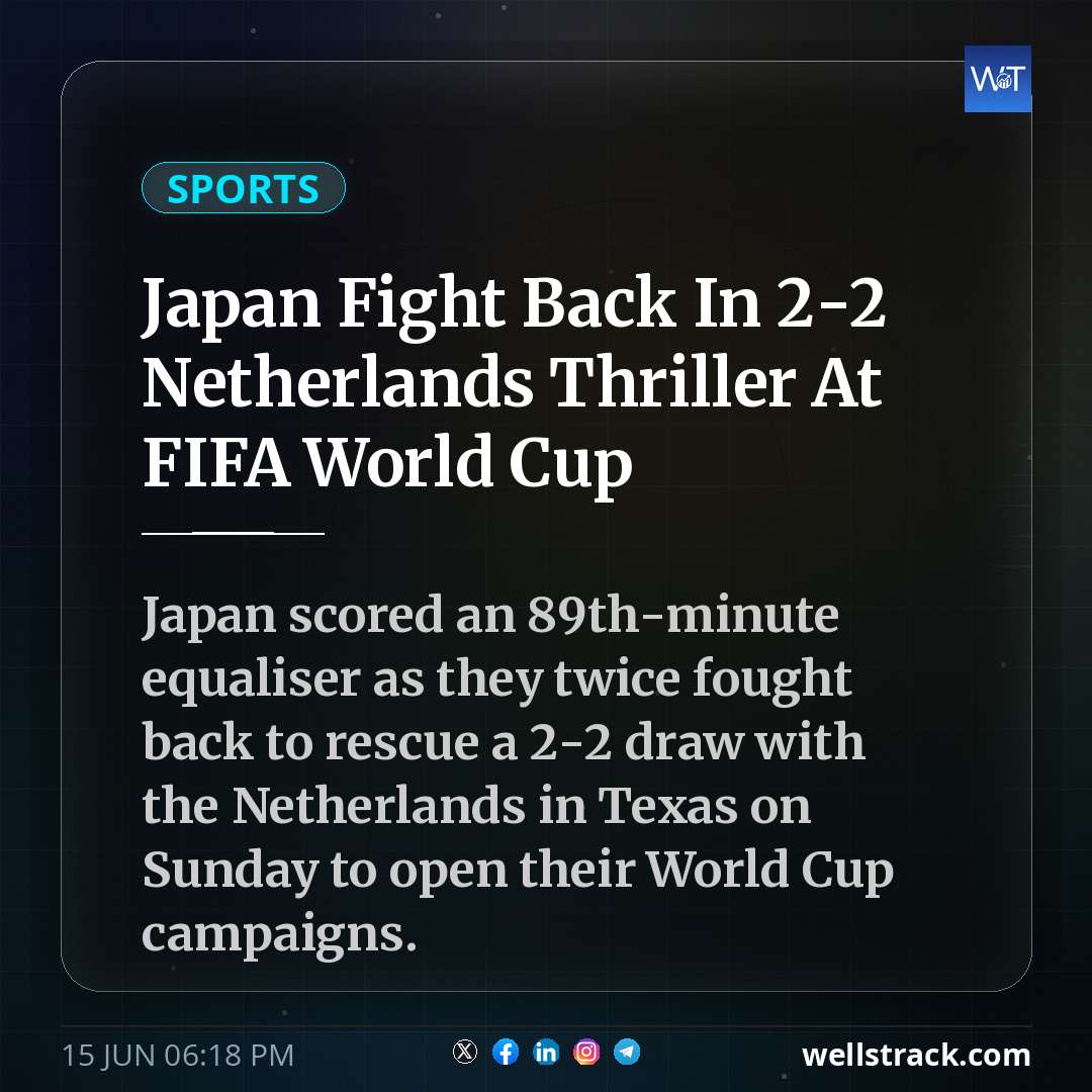 Japan Fight Back In 2-2 Netherlands Thriller At FIFA World Cup